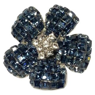 FOXEY - フォクシー ラインストーン フラワー ブローチ クリア FOXEYの