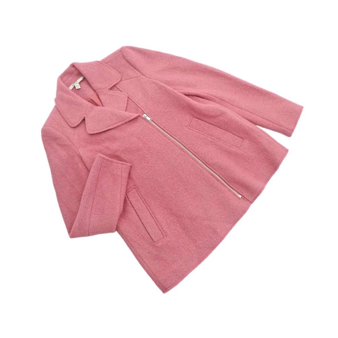 ZARA TRF ザラ トラファ ウール混 ライダース ジャケット sizeS/ピンク