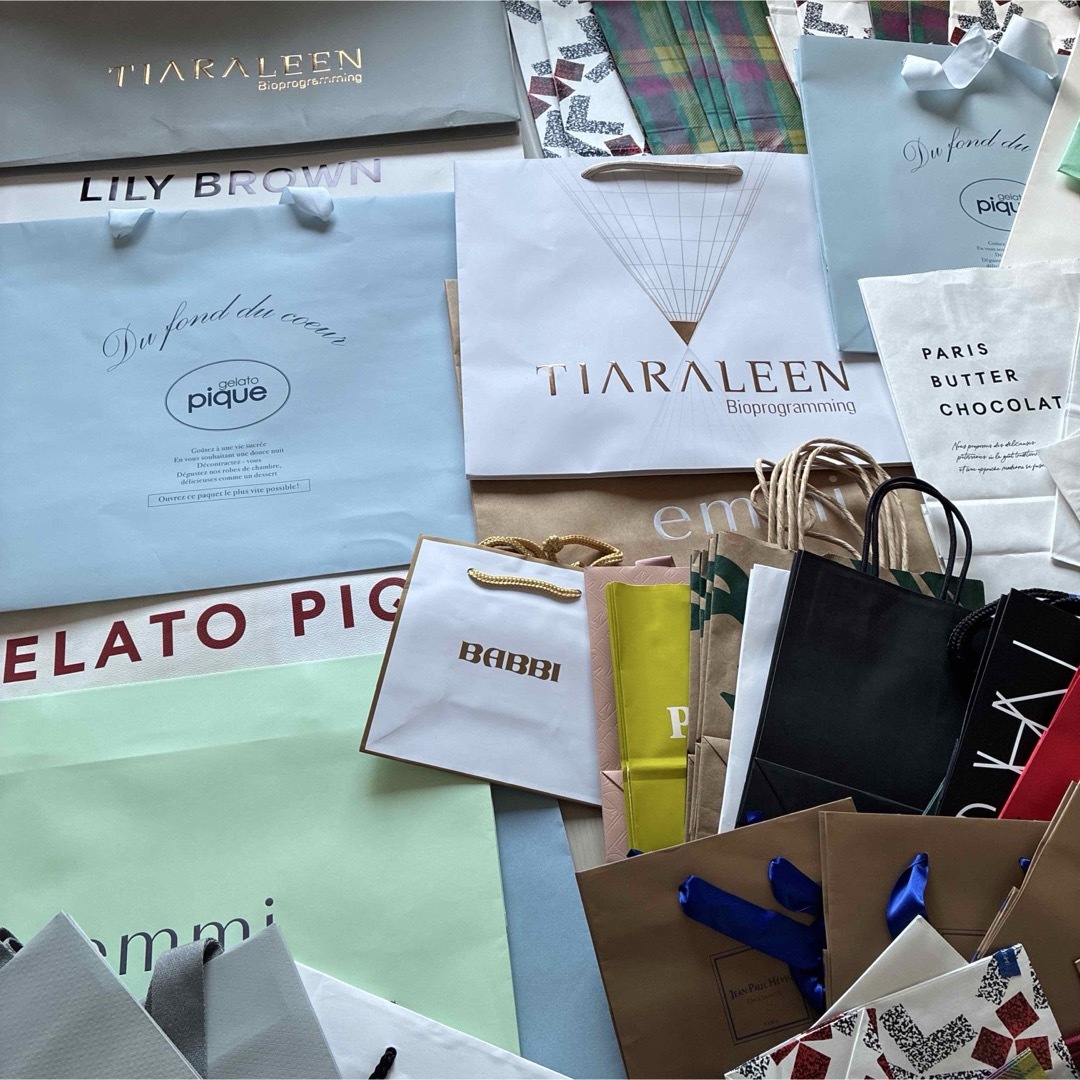 gelato pique - ショップ袋 まとめ売り 80枚送料込み 匿名配送の通販