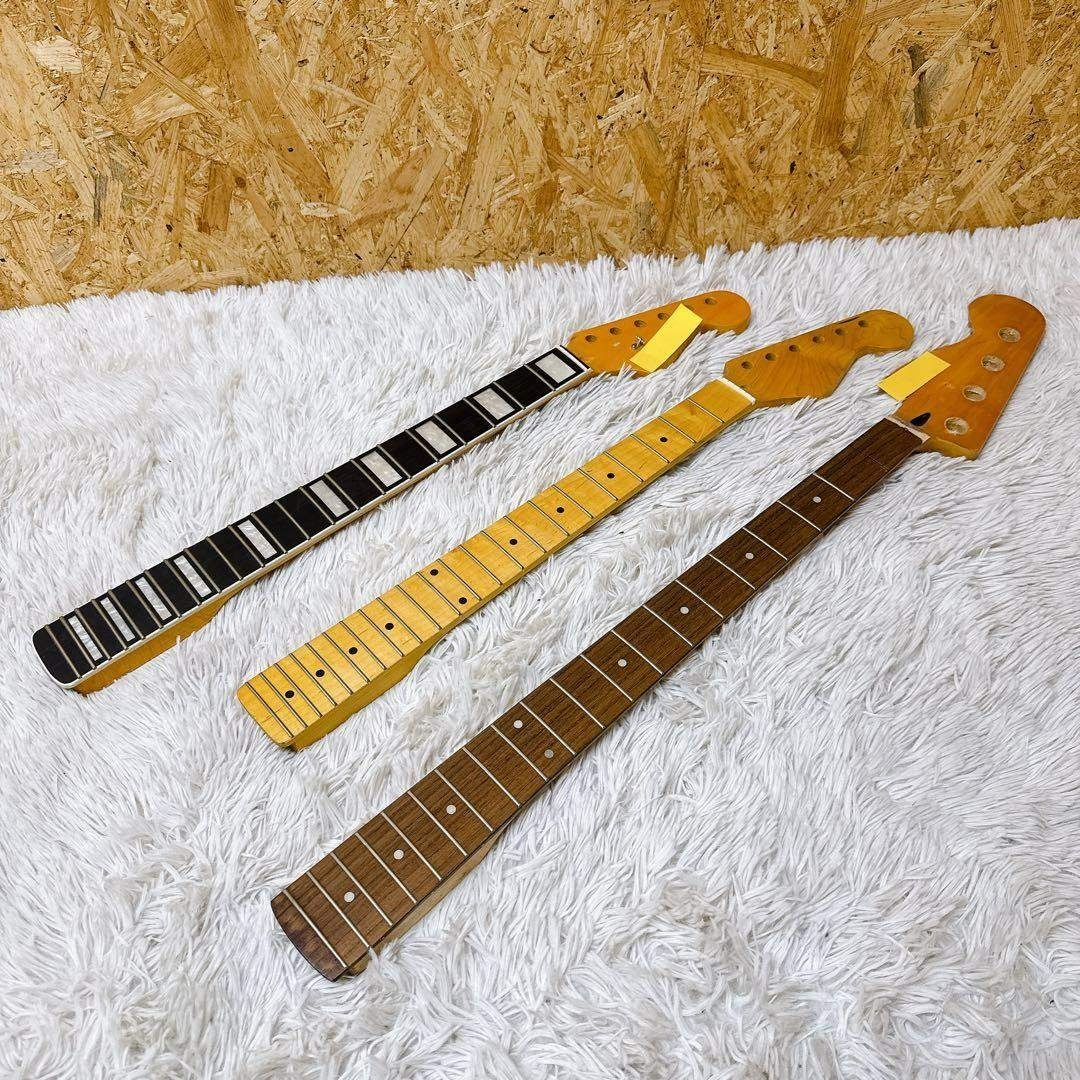 ジャンクネック 3本セット ストラト ベース レフティ ギターの通販 by