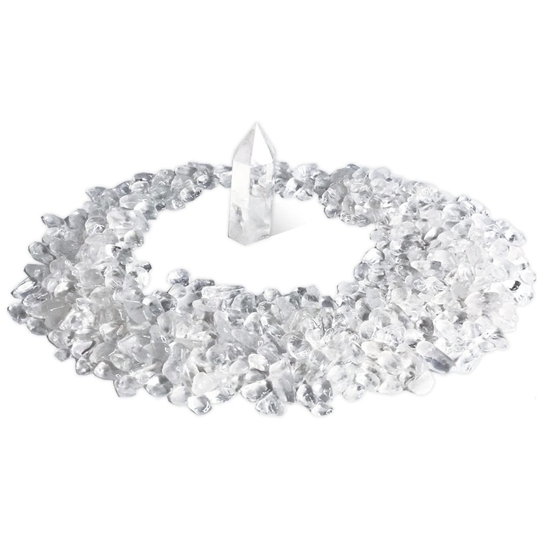 在庫処分】hibikurasu クリスタル 水晶 天然石 六角柱 さざれ石 浄の