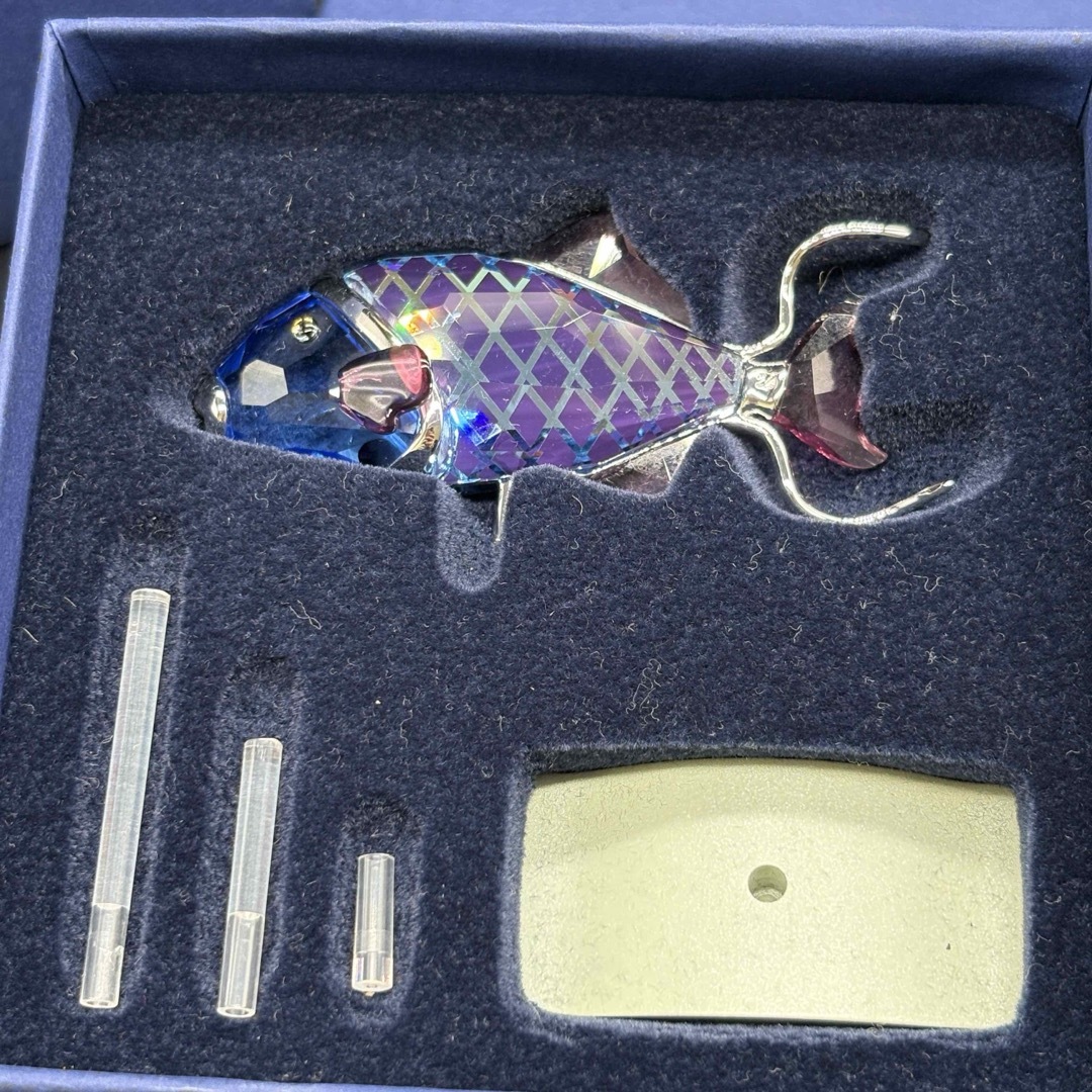 SWAROVSKI - 箱付き スワロフスキー 置物 オブジェ アクアマリン