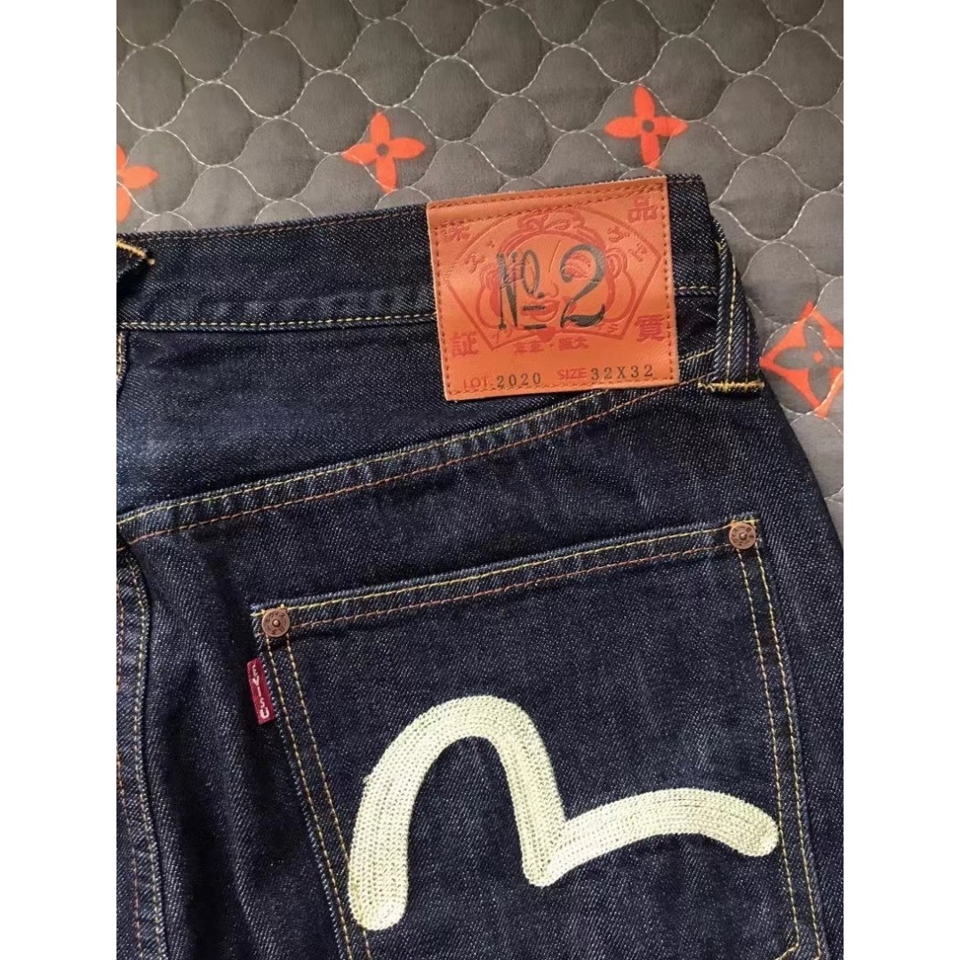 EVISU - サイズ32 刺繍 メニーポケット 2020 赤耳 極美品 エヴィス