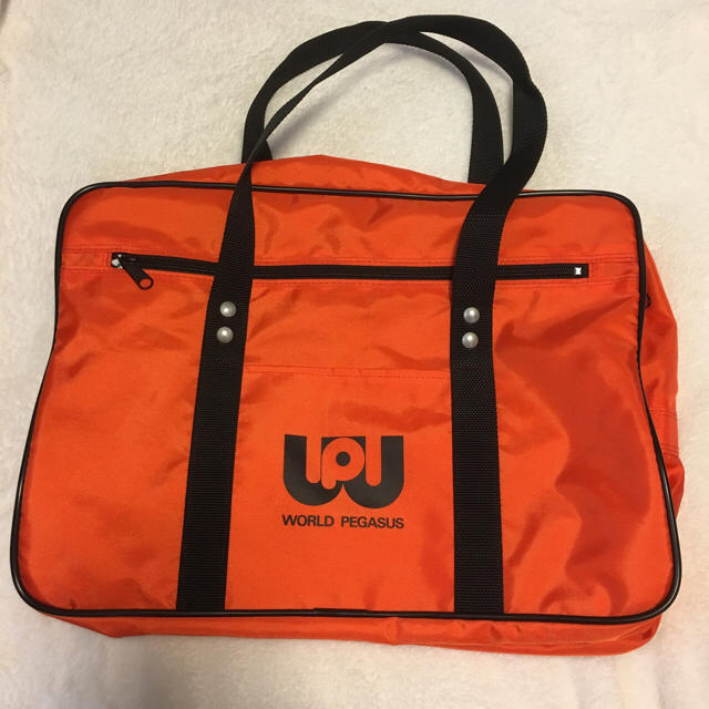 ワッペスクバオレンジ World pegasus ワッぺ スクールバッグ オレンジ