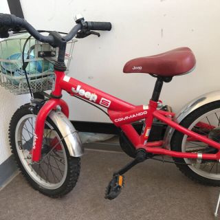 JEEP子供用自転車 18インチ 赤 直接引き取り キッズ自転車JEEP18インチ