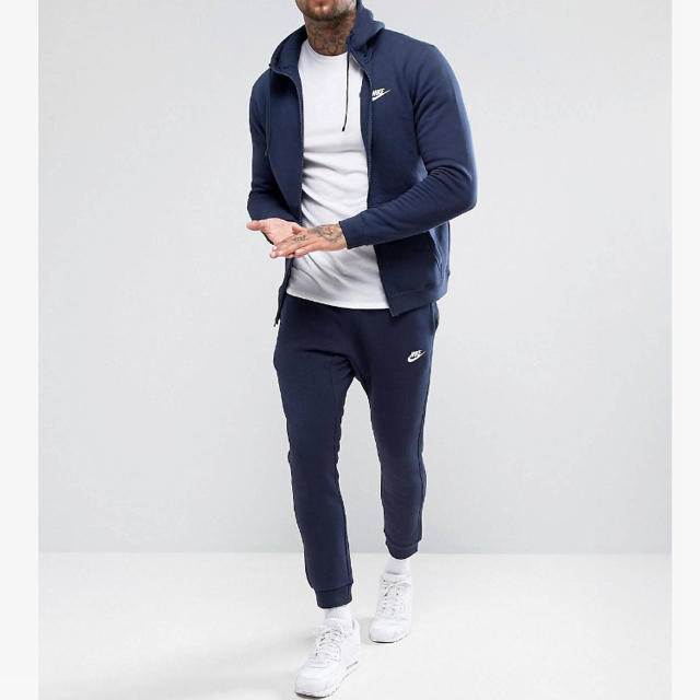 Nike ジャージ上下セット 最新 ネイビー/ホワイト