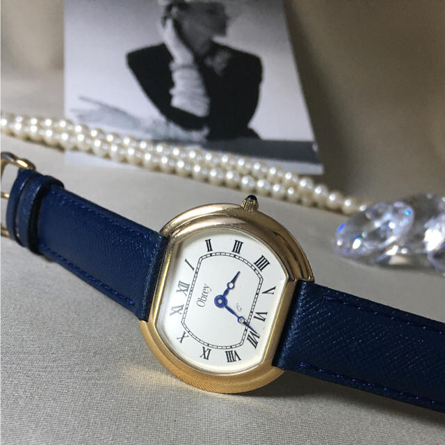 美品✨電池交換、クリーニング済み！Obrey オブレイ レディース 時計