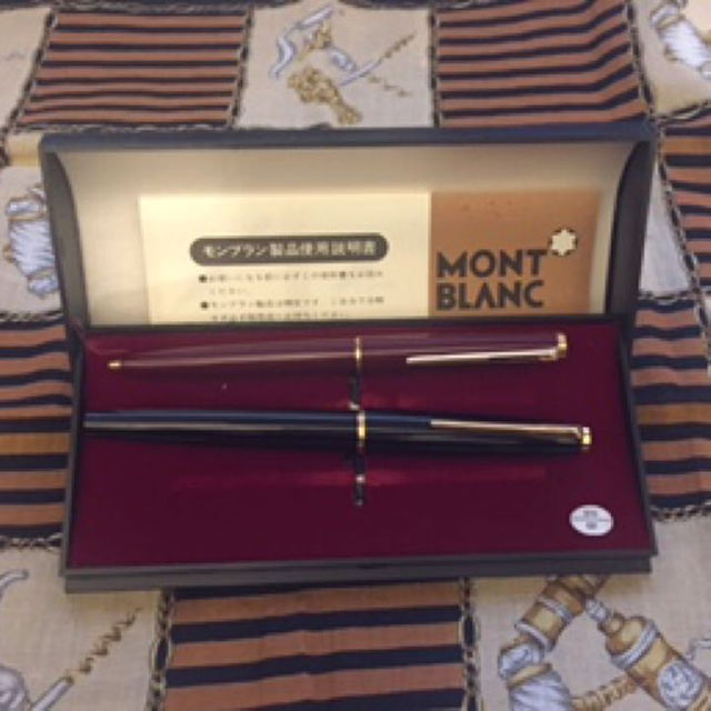 モンブラン 万年筆&レバー式ボールペンセット 文房具
