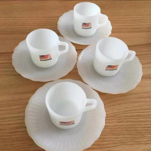 Fire King ロイヤルデミタスカップ 6客セット箱入り