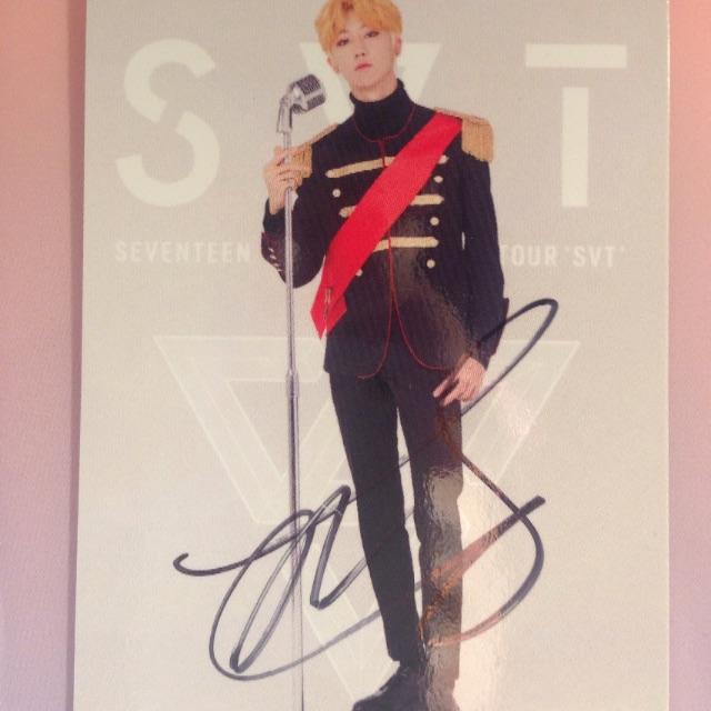 SEVENTEEN the8 ミンハオ サイン SEVENTEEN the8 ミンハオ サイン