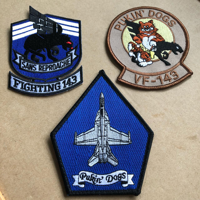 アメリカ海軍 VFA-143 PUKIN DOGS ワッペン パッチ セットの通販 by