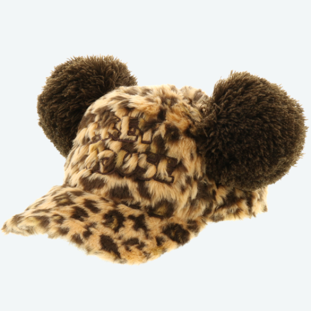 ヒョウ柄ミッキーハット ディズニー ディズニーランド 平成レトロ 平成