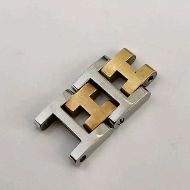 HERMES - 純正 エルメス 時計コマ クリッパー コンビ 裏凹みタイプの