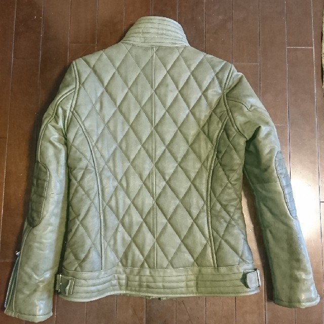 希少 ヴァンキッシュL羊革 キルティングレザージャケット 黒 ☆美