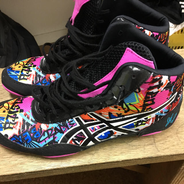 ASICS ボクシングシューズ 紫/金 ASICS ボクシングシューズ 紫/金