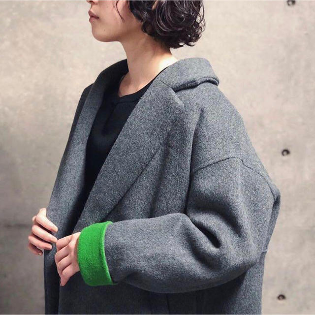 エンフォルド ダブルビーバー スリットコート 36 ENFOLD エンフォルド