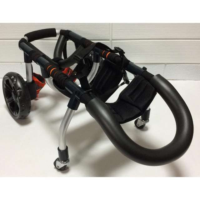 小型犬4輪歩行器 犬用車椅子 介護用 顎のせ枕付き 3