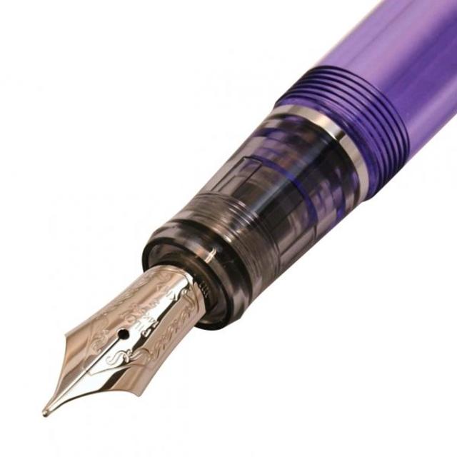 パイロットカスタムヘリテイジ 透明紫色 M字 PILOT - 万年筆 カスタム