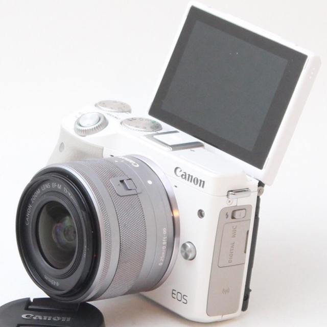 ❤️人気ホワイト❤️Wi-Fi &自撮り❤️Canon EOS M3 【公式通販】