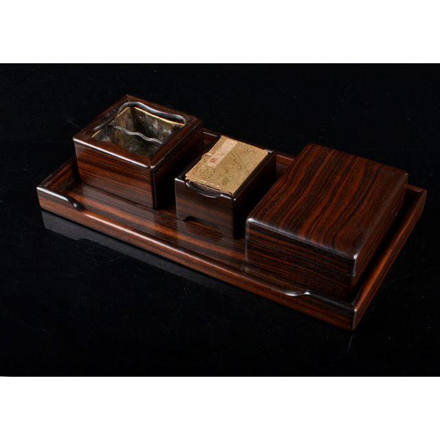 縞黒檀 掛け物 花飾り 神棚 年代物 木材 インドネシア 希少品