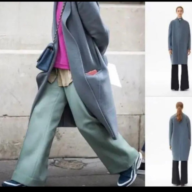 CELINE - Celine エッグクロンビー カシミヤコート グレーの通販 by