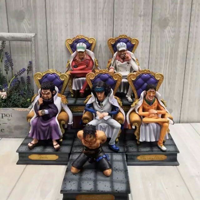 ◇ワンピース フィギュア 海軍 センゴク&ガープ&赤犬＆青雉＆黄猿