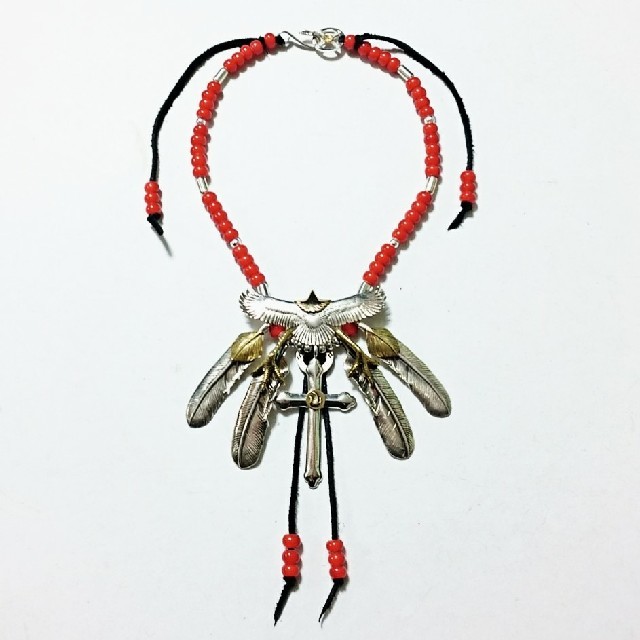 goro's - SV925 イーグル フェザー クロス ホワイトハーツ ゴローズ