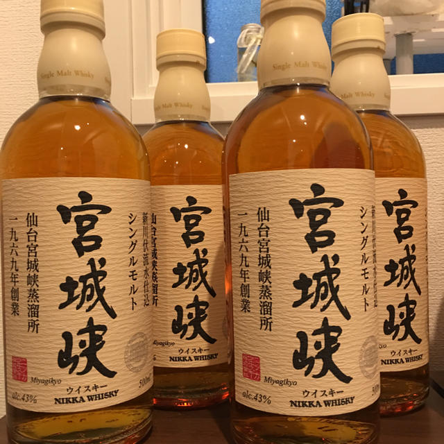 ニッカシングルモルト 宮城峡・余市 500ml 旧ラベル 8本セット ニッカ
