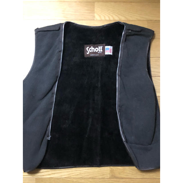 Schott vintage 牛革 シングルライダース ボアインナー付き 38 Schott