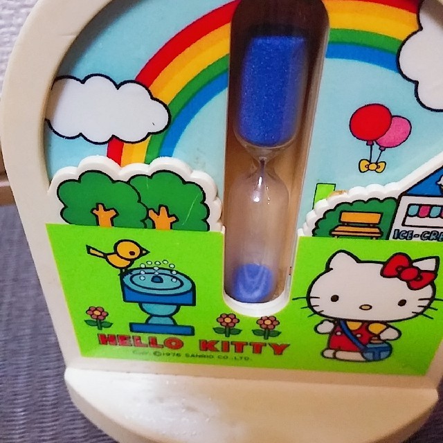 当時物 旧ロゴ 昭和レトロ サンリオ キキララ 砂時計 リトルツイン