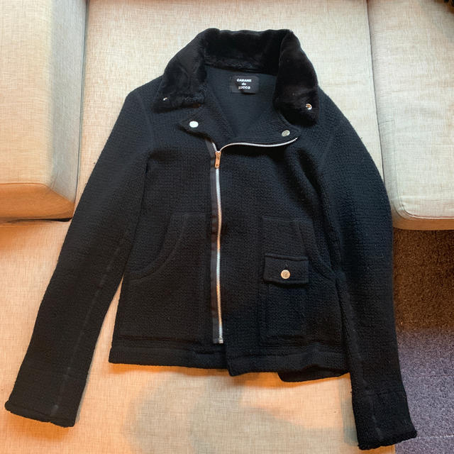 CABANE de ZUCCa - CABANE de ZUCCA ニット ライダースジャケット Mの