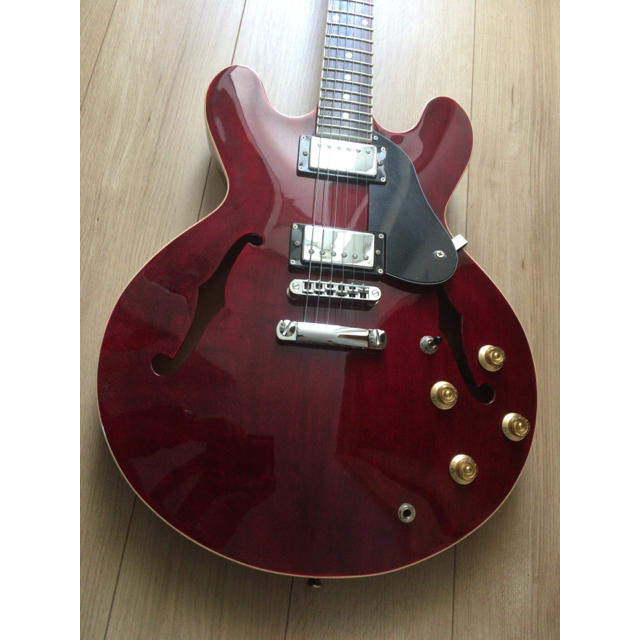 blitzariaproⅡセミアコエレキギターes335ギブソンワインレッド赤の