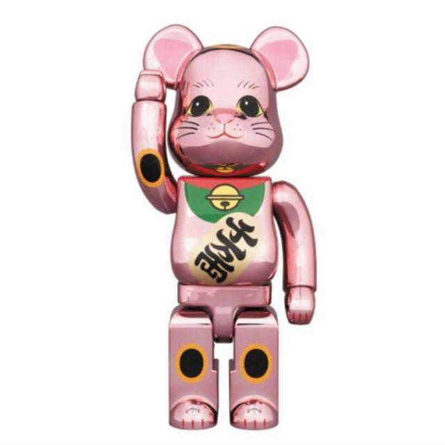 BE@RBRICK 招き猫 桃金メッキ 400％