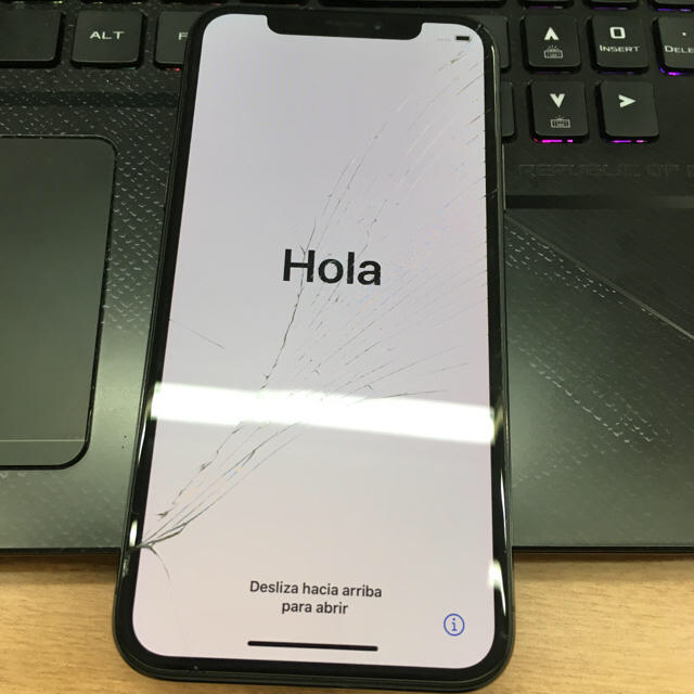 iPhone X スペースグレー 256G 最高 SIMフリー ジャンク