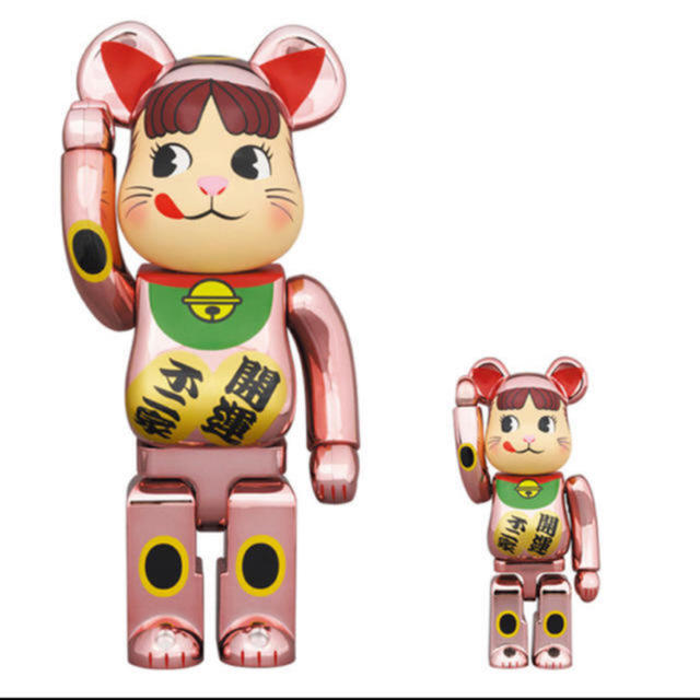 BE@RBRICK 招き猫 ペコちゃん 100%&400% ベアブリック BE@RBRICK