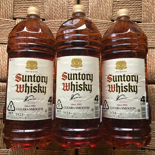 高品質 最終品。超貴重 レア。終売品 サントリー白角 4L 3本