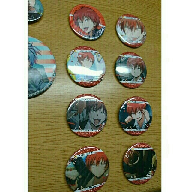 暗殺教室 赤羽業 缶バッジ 2点 ダッシュストア キャラバッジ