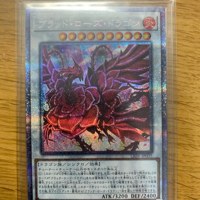 遊戯王 プリズマティックシークレットレア ブラッド・ローズ・ドラゴン