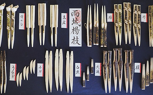 千葉県指定伝統的 工芸品「雨城楊枝」額入り（大） | 雑貨 日用品