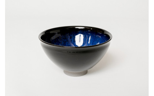 青木龍山作天目釉銘々皿五枚食器