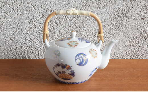 深川製磁 【有田焼】染錦花丸紋 土瓶茶器揃 A500-25 - 佐賀県有田町