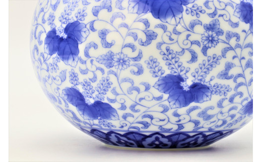 青色と赤色の孔雀模様花瓶 青色と赤色の孔雀模様花瓶 33,001～の