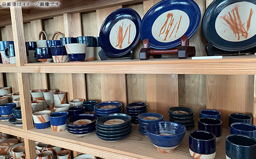 7寸皿 デニム備前（備前焼緋襷藍釉） / 岡山県井原市 | セゾンの