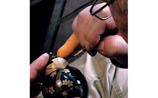 山中漆器 木のひな人形 天然木 木製 お内裏様 お雛様 ひな飾り おびな