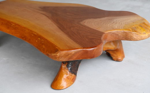 ケヤキ台 欅 一枚板 脚付き 花台 盆栽台 一点もの 天然木 木製 国産