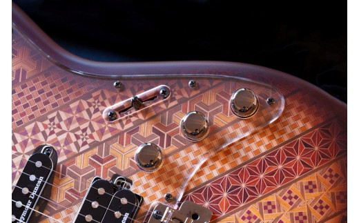 箱根寄木細工楽器【エレキギター：Sengoku】＊実用新案登録済＊ | 工芸