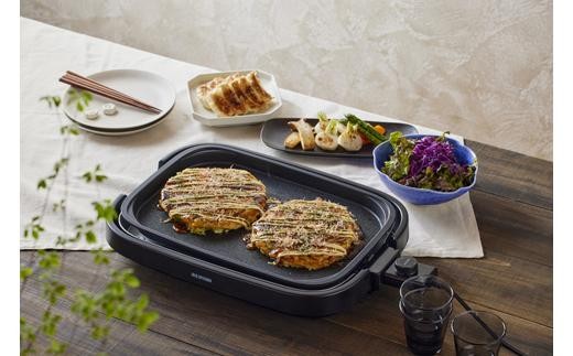 ホットプレート 網焼き風ホットプレート 3枚焼き 焼肉 平面 たこ焼き