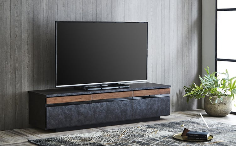 150 TVボード チェイス (ライトグレー・ダークグレー) テレビ台 棚