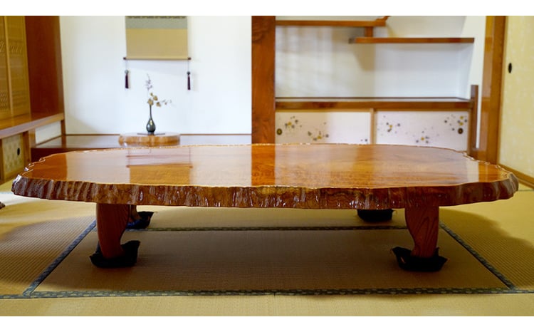 限定】【一点物】【高級欅材】 座卓 ローテーブル 欅 けやき ケヤキ 玉