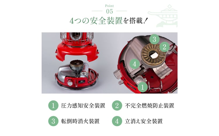 アラジン グリーン 緑 ポータブルガスヒーター SAG-BF02FG Aladdin